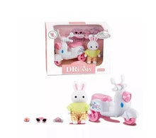 Load image into Gallery viewer, Dreamy Bay - Bunny Figurine with Scooter &amp; Acc (Boxed)