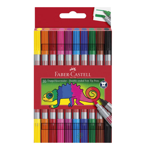 Faber-Castell Double Ended Felt Tip Pens 10pc