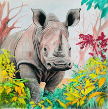 Load image into Gallery viewer, Fine Art - African Rhino 595 x 595mm