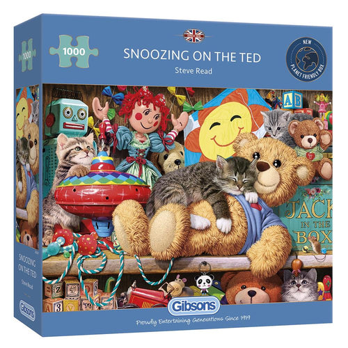 Puzzle 1000pc Snoozing On The Ted