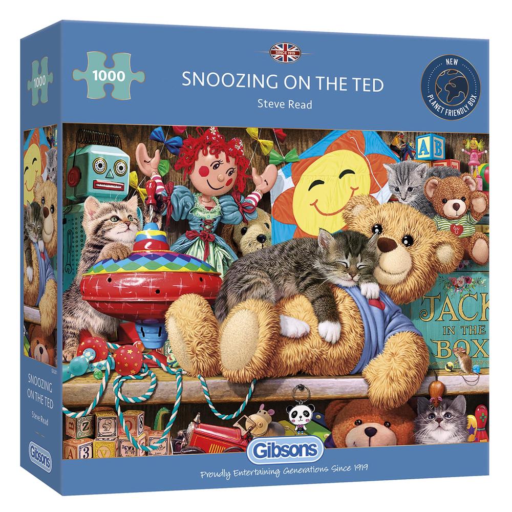 Puzzle 1000pc Snoozing On The Ted