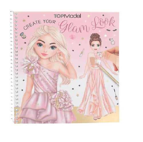 Top Model Create Your Glam Look Colouring Sticker Book