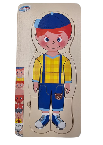 Puzzle Head To Toe - Boy (Wooden)