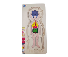 Load image into Gallery viewer, Puzzle Head To Toe - Girl (Wooden)
