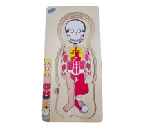 Load image into Gallery viewer, Puzzle Head To Toe - Girl (Wooden)