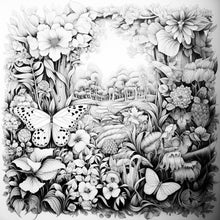 Load image into Gallery viewer, Greeting Card - Butterfly Meadow 155 x 155mm