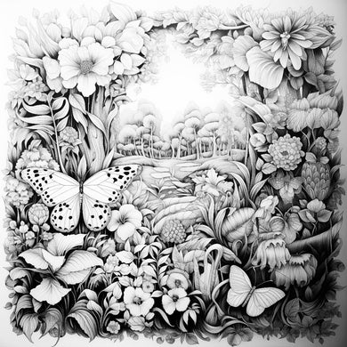 Greeting Card - Butterfly Meadow 155 x 155mm