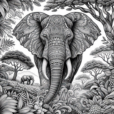 Fine Art - Majestic Elephant 300 x 300mm