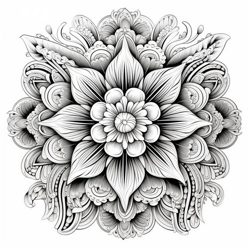 Fine Art - Lotus Mandala 300 x 300mm