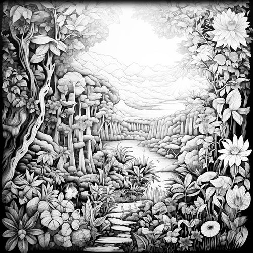 Fine Art - Through The African Jungle 595 x 595mm