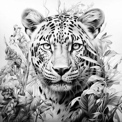 Fine Art - Leafy Leopard 595 x 595mm