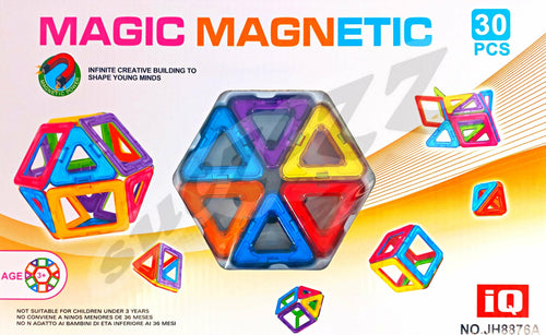 Magic Magnetic Tiles 30pc (Boxed)