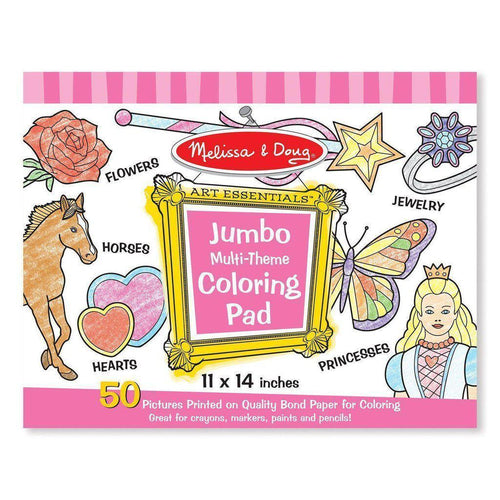 Jumbo Colouring Pad - Pink