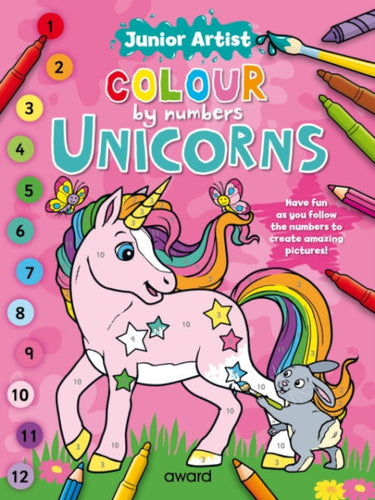 Colour By Numbers - Unicorns (Pink)