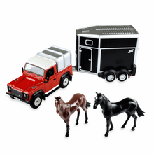 Load image into Gallery viewer, Land Rover &amp; Horse Set (scale 1 : 32) (Britains)