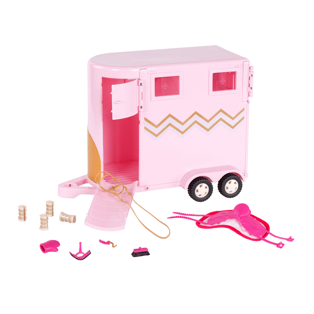 Lori - Horse Trailer Pink & Gold