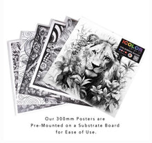 Load image into Gallery viewer, Fine Art - Leafy Lion 300 x 300mm Board