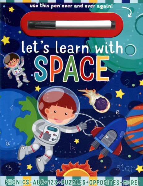 Let's Learn with Space Wipe Clean
