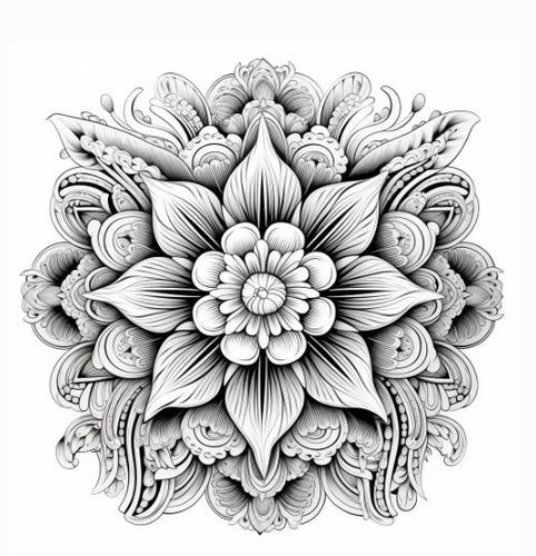 Greeting Card - Lotus Mandala 155 x 155mm
