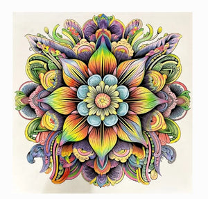 Greeting Card - Lotus Mandala 155 x 155mm