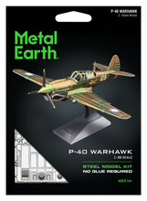 Load image into Gallery viewer, Puzzle 3D P-40 Warhawk 43pc (Metal Earth)