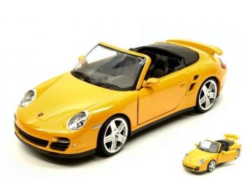 Porsche 911 Turbo Cabriolet Yellow (scale 1 : 24)