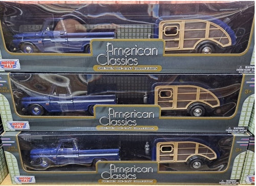 Chevy C10 Fleetside PU With Caravan 1966  (scale 1 : 24)
