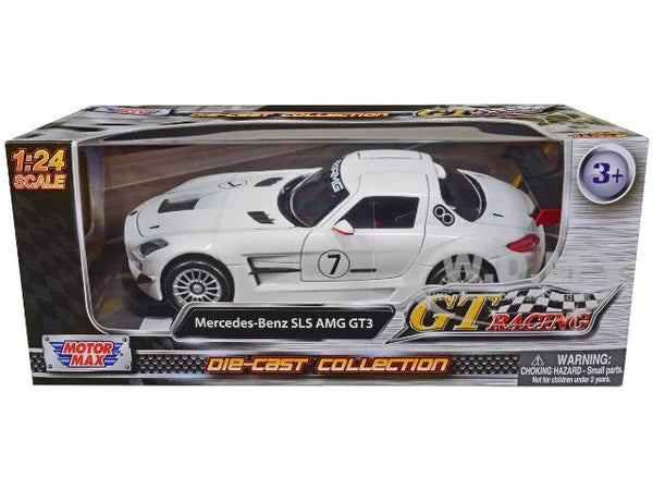 Mercedes Benz SLS AMG GT3 GT Racing White #7 (scale 1 : 24)