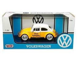 Volkswagen Beetle Taxi Yellow/White 1966 (scale 1 : 24)
