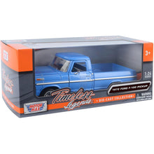 Load image into Gallery viewer, Ford F-100 Pickup Blue 1972 (scale 1 : 24)