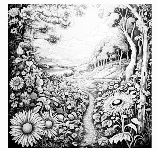 Greeting Card - Meadow Oasis 155 x 155mm