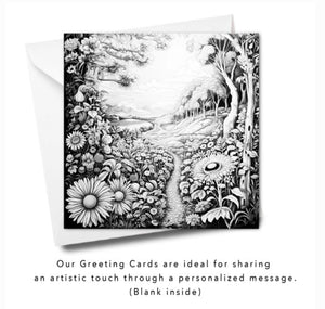 Greeting Card - Meadow Oasis 155 x 155mm
