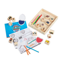 Load image into Gallery viewer, Paw Patrol Wooden Stamp Activity Set 25pc