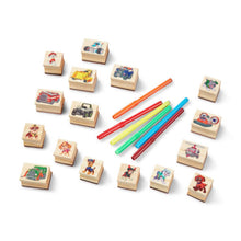 Load image into Gallery viewer, Paw Patrol Wooden Stamp Activity Set 25pc