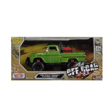 Load image into Gallery viewer, Chevy Apache Fleetside Pickup Off Road Green 1958 (scale 1:24)
