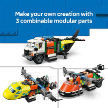 Load image into Gallery viewer, 60505 Airplane, Service Truck &amp; Hovercraft Remix City