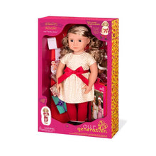 Load image into Gallery viewer, OG Deluxe Doll W/Book Noelle 18 Inch Blonde