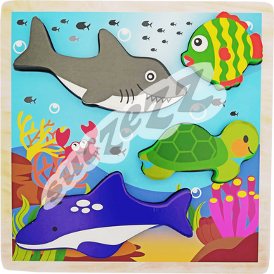 Sea Life Bulky (chunky) Puzzle 4pc