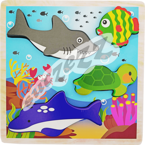 Sea Life Bulky (chunky) Puzzle 4pc