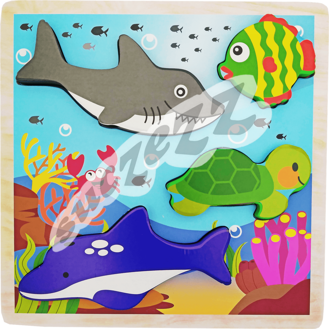 Sea Life Bulky (chunky) Puzzle 4pc