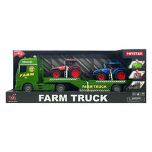 Load image into Gallery viewer, Transporter Truck with 2 x Tractors (54cm) (Toystar)
