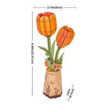Load image into Gallery viewer, Puzzle 3D Orange Tulips 76pc (Rowood)