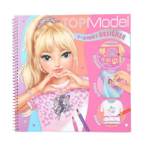 Top Model T Shirt Designer Colouring Book