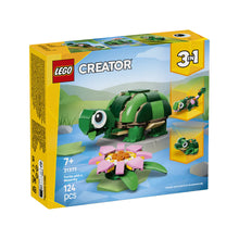 Load image into Gallery viewer, 31377 Turtle with a Water Lily Flower Creator