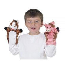 Load image into Gallery viewer, Farm Friends Hand Puppets 4pc