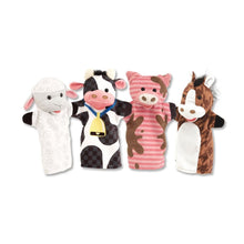 Load image into Gallery viewer, Farm Friends Hand Puppets 4pc