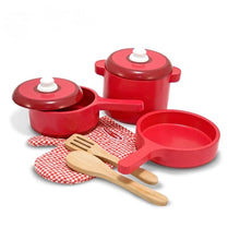 Load image into Gallery viewer, Wooden Kitchen Accessory Set (red theme)