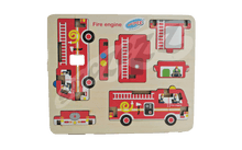Load image into Gallery viewer, Puzzle 3D Fire Engine (Small) 7pc (Wooden)