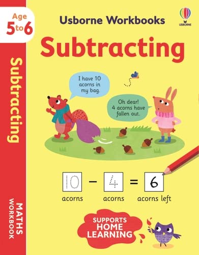 Usborne Workbooks - Subtracting Workbook (5-6y)