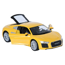 Load image into Gallery viewer, Audi R8 V10 Yellow 2016 (scale 1 : 24)